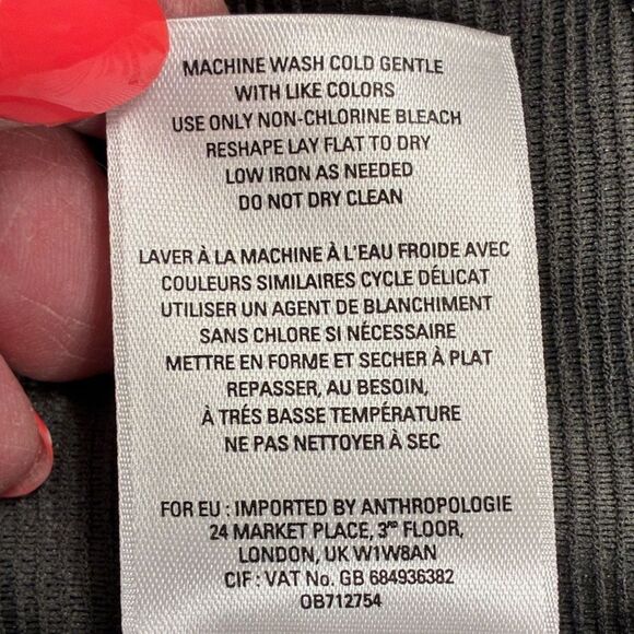 ANTHROPOLOGIE VANESSA VIRGINIA Ruffled Tiers Top Moss Women’s Size Small - Picture 11 of 11